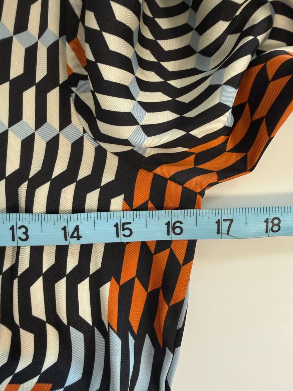 Mango Geometric Print Midi Dress in Black, White & Rust - Picture 13 of 13